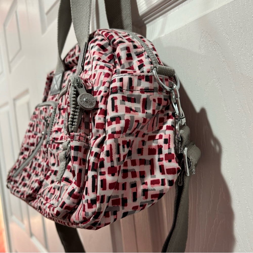 KIPLING Defea HB3510 Large Shoulder / Crossbody Handbag in Glamorous Tiles Print - Picture 7 of 11